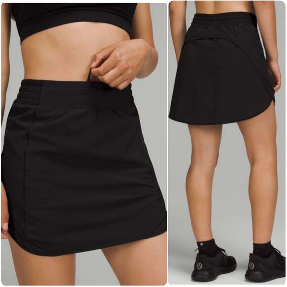 Lululemon Hotty Hot High-Rise Skirt Black | Size 4 - Picture 2 of 8